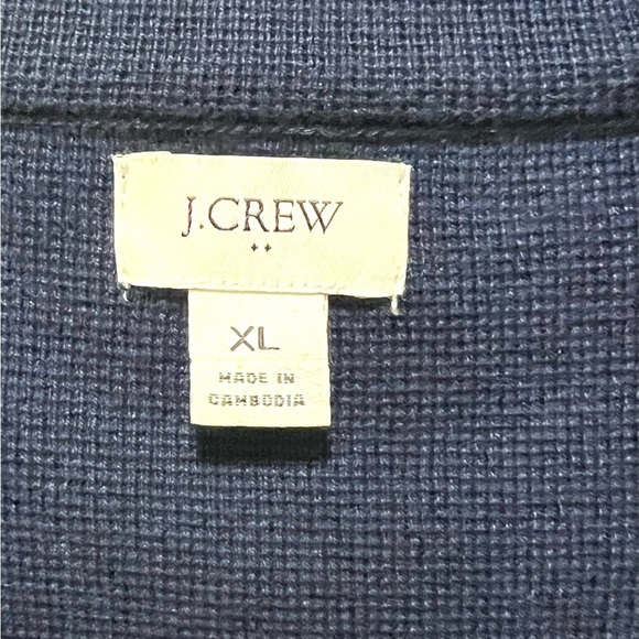 J. Crew cotton Deep Blue Single-Button Blazer XL - Picture 2 of 7